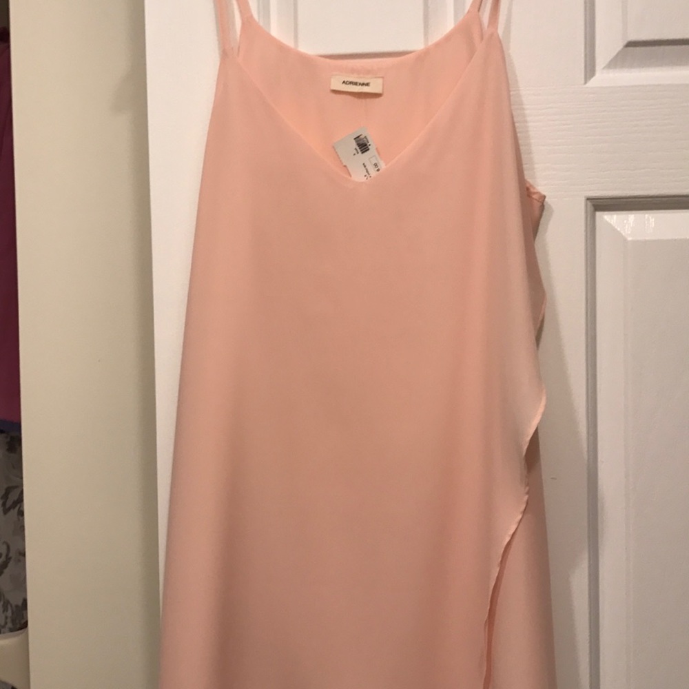 Pastel pink tank top dress